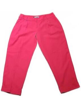 Jennifer Lopez Barbie pink cuffed dress pants size 10